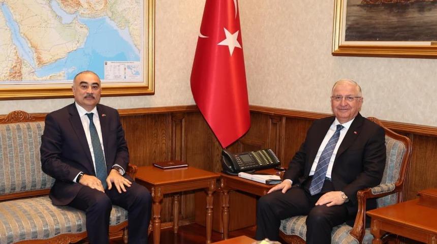 Bakan G&uuml;ler, Azerbaycan B&uuml;y&uuml;kel&ccedil;isi Memmedov'u kabul etti