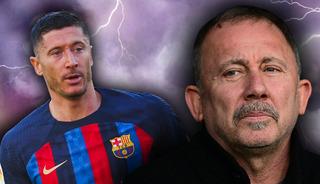 Sergen Yal&ccedil;ın'dan Lewandowski itirafı! "Transferine onay vermedim"
