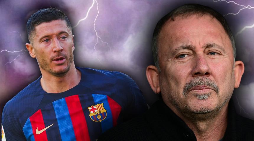Sergen Yal&ccedil;ın'dan Lewandowski itirafı! "Transferine onay vermedim"
