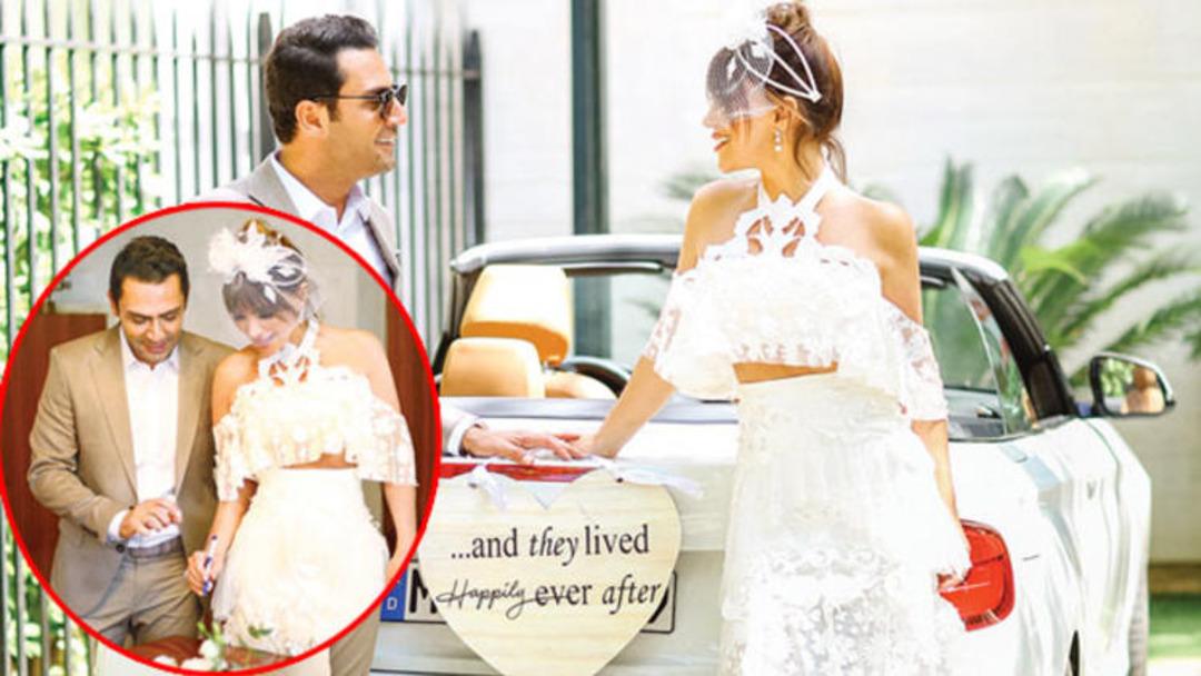 Seren Serengil ve Yaşar İpek'in nik&acirc;hından ilk kareler