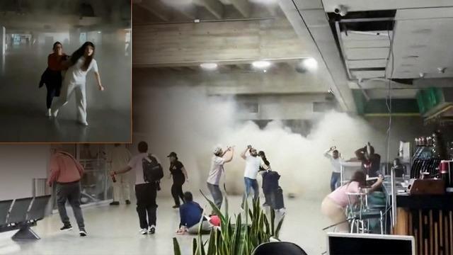 Venezuela'da deprem... Havalimanındaki can pazarı kamerada!
