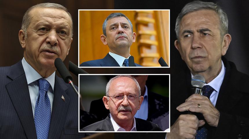 Kılı&ccedil;daroğlu sonuncu, İmamoğlu d&uuml;ş&uuml;şte: Son ankette Erdoğan'dan 11 puan fark!
