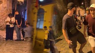 Galata’da turist tuzağı kamerada: 'Fırça düşürme' oyunu bu kez tutmadı!