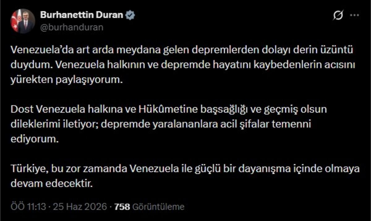 Erdoğan dan Venezuela mesajı: "T&uuml;rkiye olarak yanındayız" 3