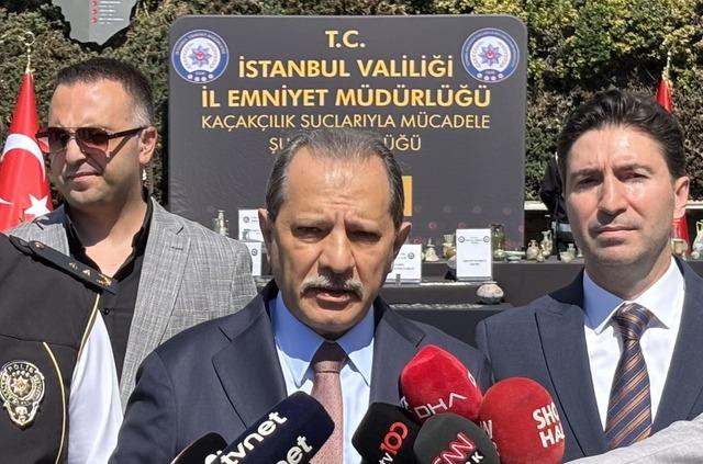 İstanbul da ele ge&ccedil;irilen tarihi eserler sergilendi 2