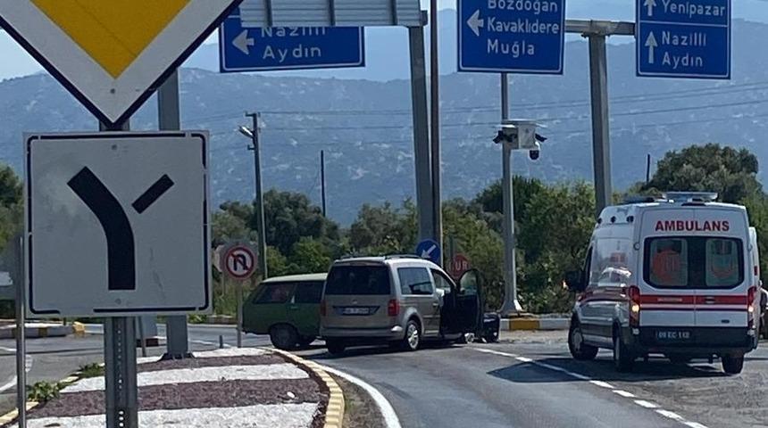 Bozdoğan&rsquo;da trafik kazası: 1 yaralı