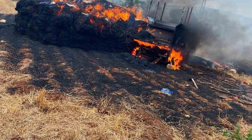 Tarsus&rsquo;ta saman balyaları alevlere teslim oldu