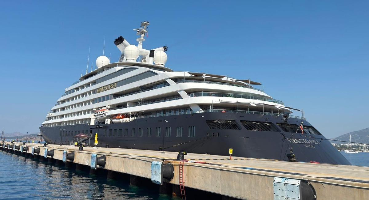 L&uuml;ks kruvaziyer Scenic Eclipse 2 rotasını ilk kez Bodrum a &ccedil;evirdi 1