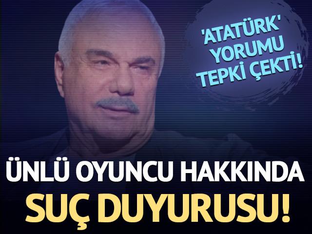 'Atat&uuml;rk' yorumu tepki &ccedil;ekti! Hakkında su&ccedil; duyurusu...