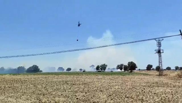&Ccedil;anakkale&rsquo;de tarım arazisinde yangın 2