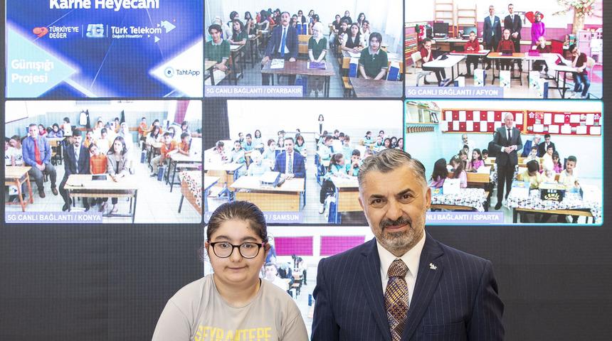 T&uuml;rk Telekom, TahtApp uygulamasıyla &ccedil;ocuklara ışık oldu;  5G ile karne heyecanı 7 ilde eş zamanlı yaşandı