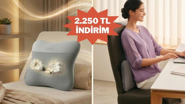 Bel, sırt ve boyun ağrılarına son veren SKG VS500'de Prime Day'e özel fırsat  