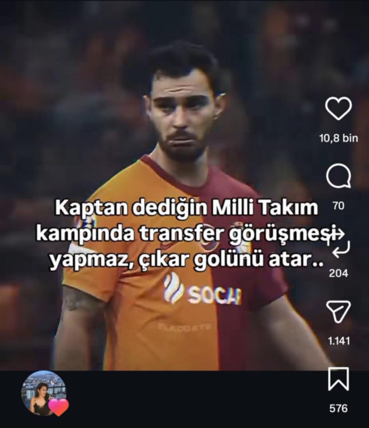 A Milli Takım kampında  kaptanlık  krizi: Kaan Ayhan ın eşinden olay beğeni: "Kaptan dediğin..." 4
