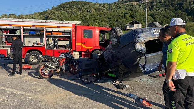 Bartın'da trafik kazası! 4 yaralı