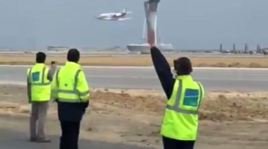 İstanbul'da tarihi anlar! Yeni Havalimanı'nın pisti test edildi, ilk pas geçiş gerçekleşti