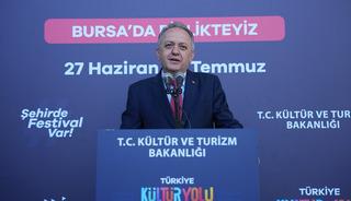 K&uuml;lt&uuml;r, sanat ve gastronominin kalbi Bursa K&uuml;lt&uuml;r Yolu Festivali'nde atıyor