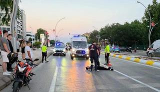 Motosikletlerin &ccedil;arpıştığı kaza kamerada