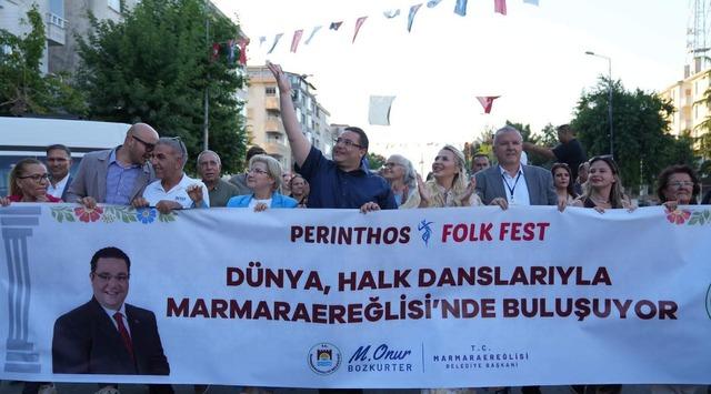 Tekirdağ da Perinthos Folkfest renkli g&ouml;r&uuml;nt&uuml;lere sahne oldu 10
