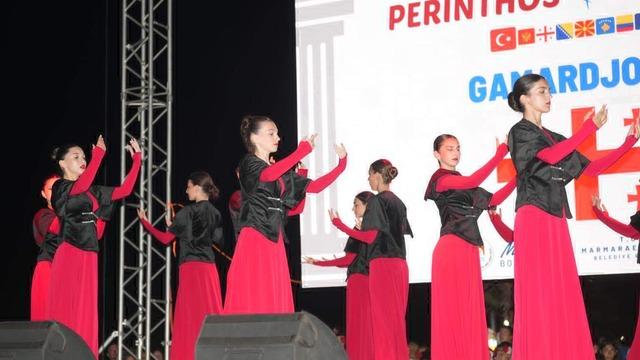 Tekirdağ da Perinthos Folkfest renkli g&ouml;r&uuml;nt&uuml;lere sahne oldu 1