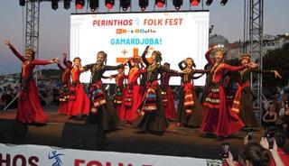 Tekirdağ'da Perinthos Folkfest renkli g&ouml;r&uuml;nt&uuml;lere sahne oldu
