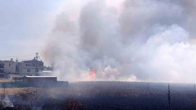 Tekirdağ&rsquo;da tarım arazisinde iki noktada yangın 1