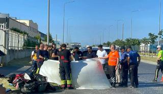 Yer: Tekirdağ! Otomobil ile &ccedil;arpışan motosikletin s&uuml;r&uuml;c&uuml;s&uuml; &ouml;ld&uuml;