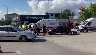Bursa'da trafik kazası! 2 yaralı