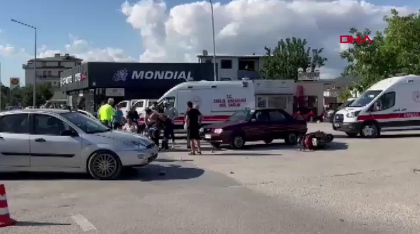 Bursa'da trafik kazası! 2 yaralı