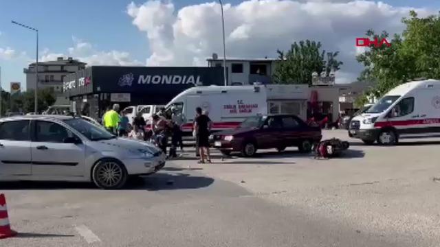 Bursa'da trafik kazası! 2 yaralı