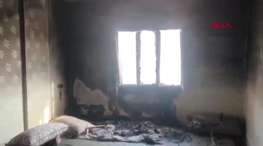 Yer: Mardin! &Ccedil;akmakla oynayan &ccedil;ocuk, yangın &ccedil;ıkardı
