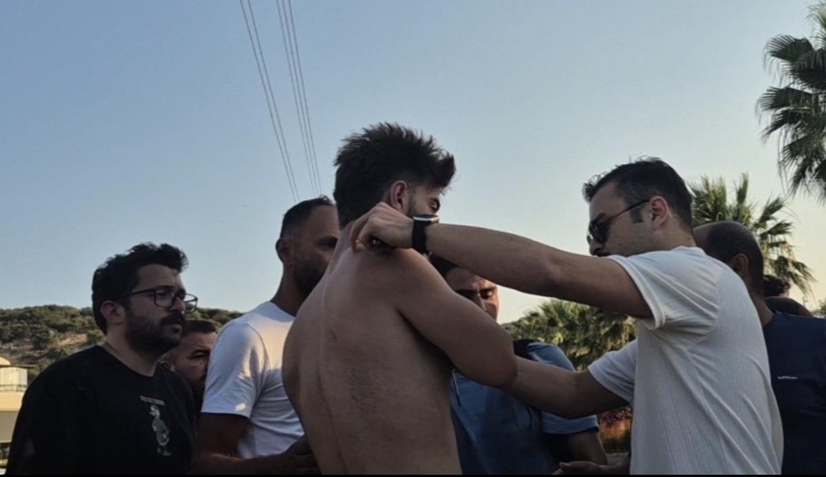 Bodrum da dizi seti g&ouml;revlileri ile market &ccedil;alışanları kavga etti: 1 yaralı, 6 g&ouml;zaltı 1