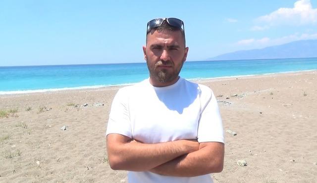 Dalış yaparken burun buruna geldiği k&ouml;pek balığını, zıpkınla korkutmaya &ccedil;alıştı 1