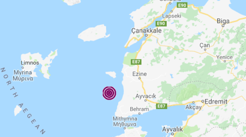 Son depremler | Ege Denizi'nde deprem (AFAD - Kandilli Rasathanesi)