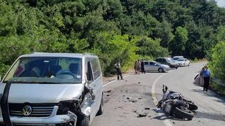 Samsun'da trafik kazasında motosiklet sürücüsü hayatını kaybetti