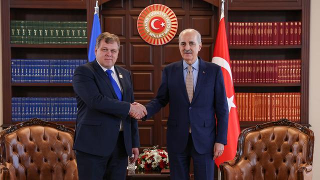 TBMM Başkanı Kurtulmuş, Estonya Parlamentosu Başkanı Hussar ile görüştü