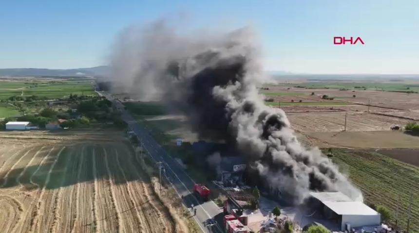 Edirne'de yangın! 2 saatte kontrol altına alındı