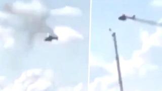 Helikopter kazası kamerada! 14 kişi ölmüştü