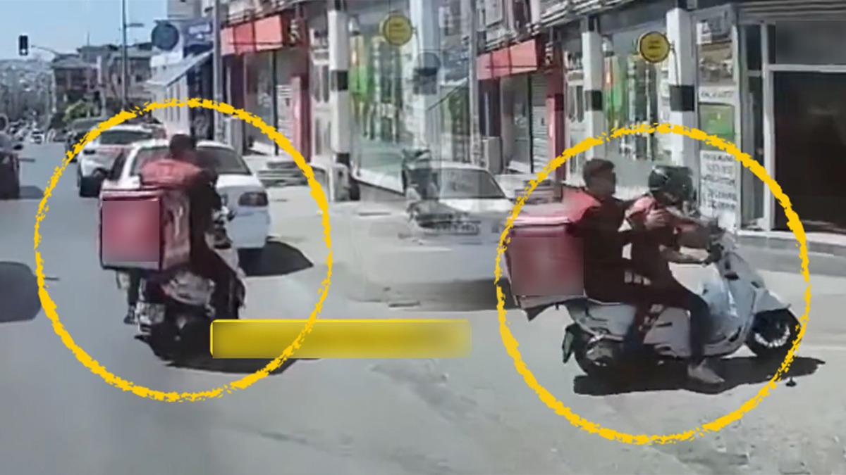 Polis, motokuryenin motoruna binip suçlu kovaladı! İstanbul sokaklarında oyunları aratmayan anlar