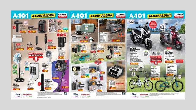 A101'e para sayma makinesi geliyor! 2 Temmuz 2026 A101 kataloğu 