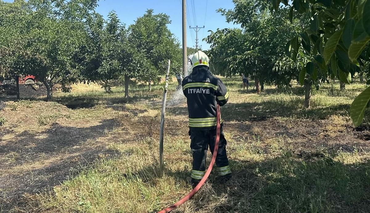 Akıma kapıldı, yere d&uuml;ş&uuml;nce yangın &ccedil;ıktı! 1
