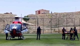 Kalp krizi ge&ccedil;iren hasta hava ambulansıyla Malatya&rsquo;ya sevk edildi