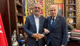Devlet Bah&ccedil;eli'yi ziyaret etti! B&ouml;yle duyurdu: "S&uuml;re&ccedil; son aşamada"