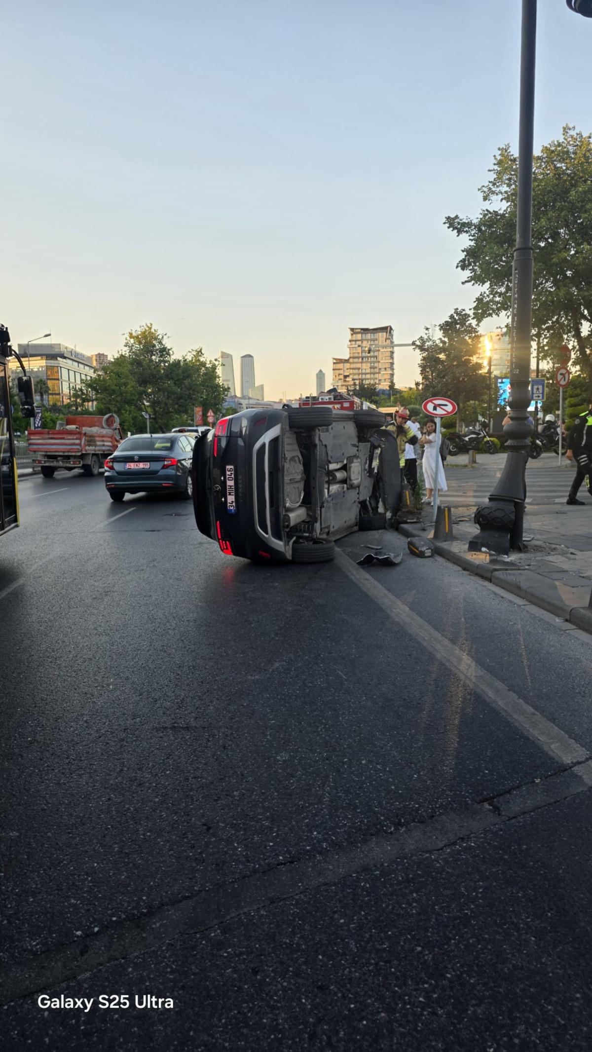 L&uuml;ks aracı test etmek isteyen usta hem kendini hem arabanın sahibini yaktı! 1