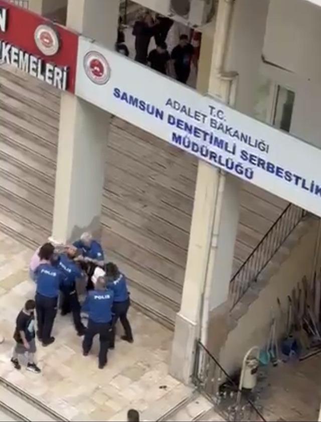 Polisin &ouml;n&uuml;nde kadın kavgası 2