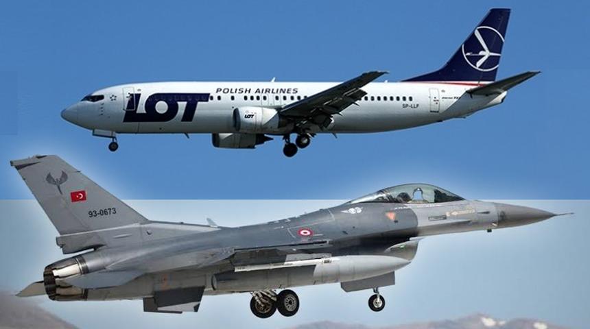 Polonya'dan İsrail'e giden yolcu u&ccedil;ağı 'u&ccedil;ak ka&ccedil;ırılma' alarmı verdi! T&uuml;rk F-16'ları refakat etti