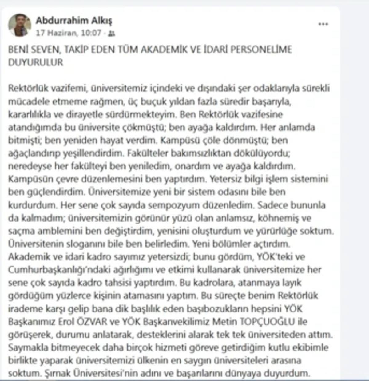 Şırnak ta rektör skandalı! Akrabalarını doldurdu, "İnancım gereği, emrimdir" diyerek savundu 3