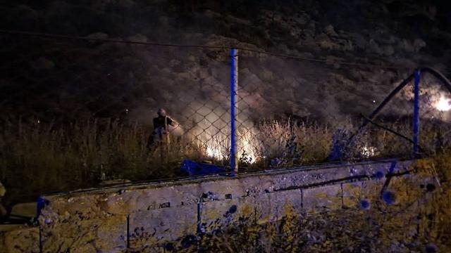 Samandağ’da makilik yangını