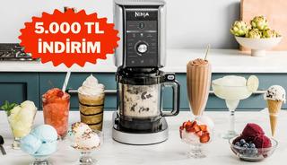 Yaza lezzetli &ccedil;&ouml;z&uuml;m Ninja dondurma makinesinde 5.000 TL indirim var!