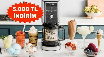 Yaza lezzetli &ccedil;&ouml;z&uuml;m Ninja dondurma makinesinde 5.000 TL indirim var!