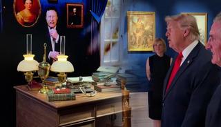 Trump, 1919'da &ouml;len eski ABD Başkanı ile sohbet etti!